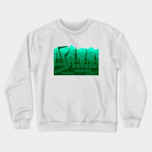 special design for green color lover Crewneck Sweatshirt